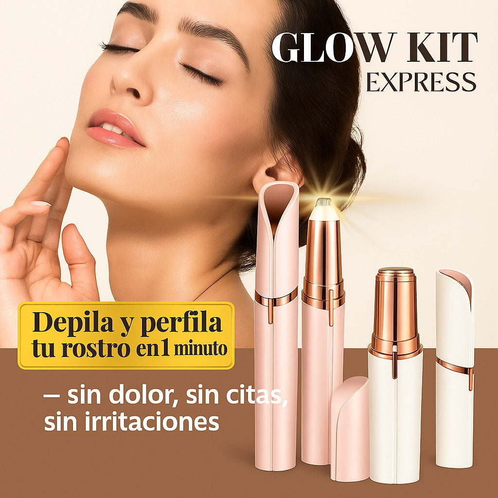 GLOW KIT EXPRESS™ I KIT DE DEPILADOR Y PERFILADOR I ﻿2 EN 1
